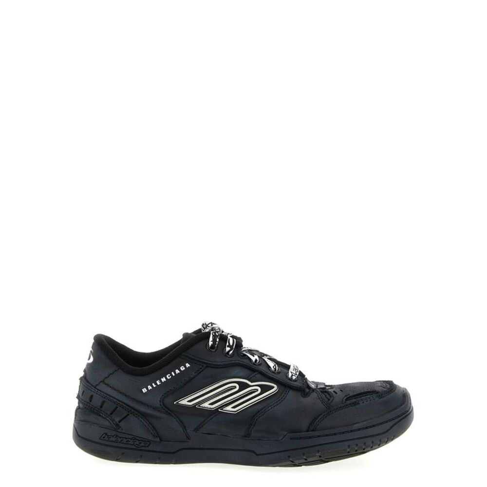 Balenciaga Black Calfskin Athletic Men's Sneakers